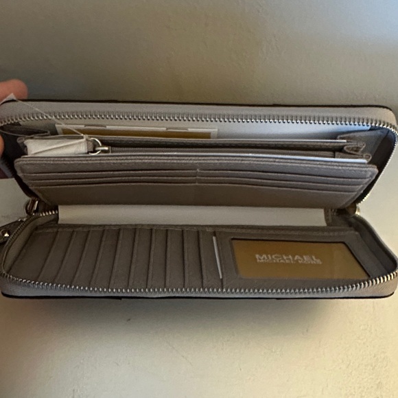 Michael Kors Taupe Studded Wristlet - Picture 3 of 4